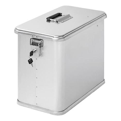 ProPlus mallette de transport en aluminium 36 litres avec serrure cylindrique argentée