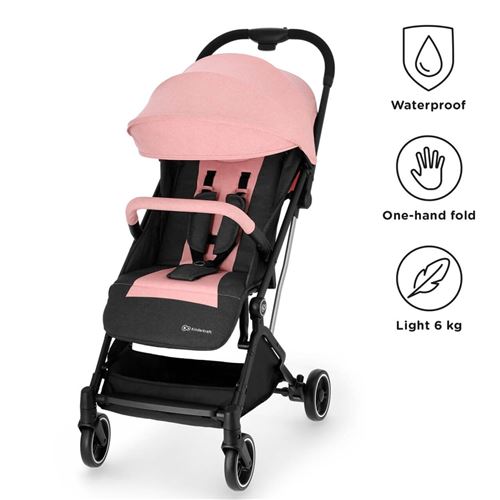 Kinderkraft Poussette INDY Légère et compacte - Couleur: Rose