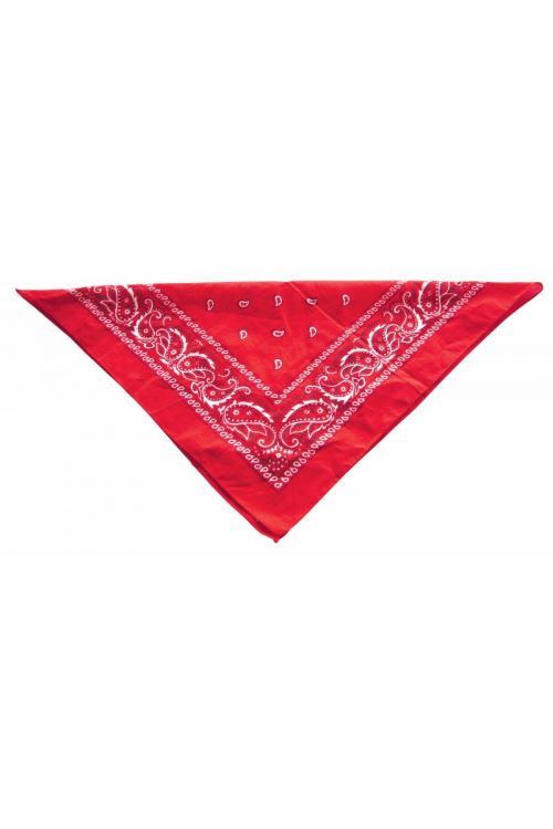 Bandana - tissu rouge - 50 x 50 cm