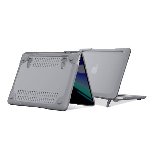 Coque Apple Macbook Pro 16 2019 Protection Intégrale Rigide Contour Souple Gris