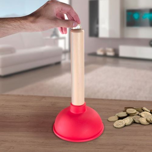 Tirelire en forme de ventouse - Economies et pieces originale