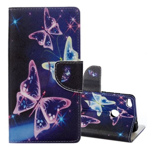 Xiaomi Redmi 4X Housse Etui Cuir PU Violet papillons ALS49703
