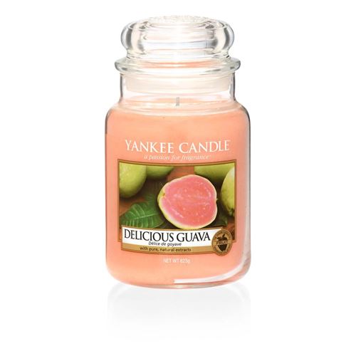 Yankee Candle bougie grande jarre « Délice de goyave », orange