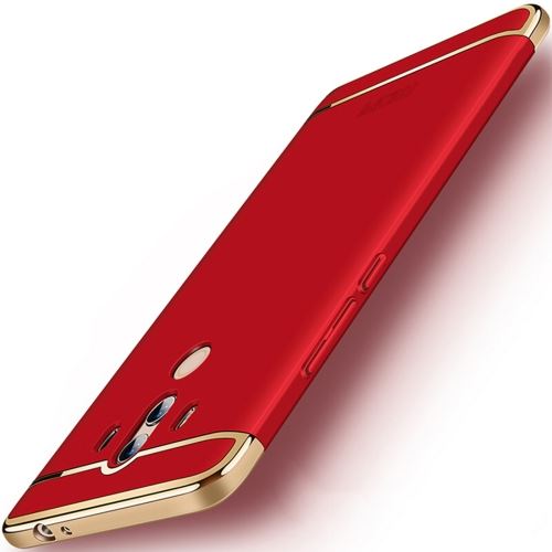 Huawei Mate 10 Coque Protection Plastique Effet Métal Brillante Rouge ALS53366