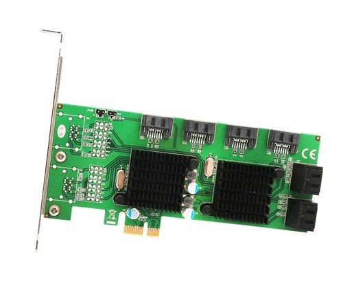 Syba Sd-pex40099 4 Ports SATA III Carte contrôleur PCI-Express 2.0 x 1 Marvell 88SE9215 à 8 Ports