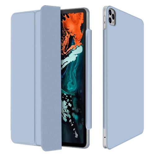 Etui en PU réveil automatique et sommeil avec support tri-pliure bleu pour votre Apple iPad Pro 11 pouces (2020)