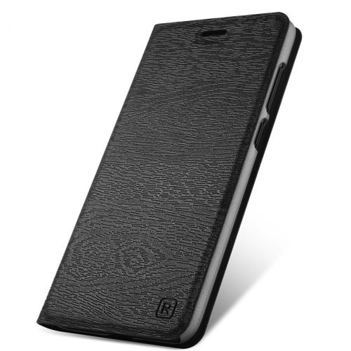 Coque en PU grain de bois svelte pour Honor 9 - Noir