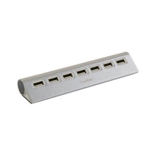 Hub USB CoolBox COOHU7ALU2 Aluminium (7 ports)