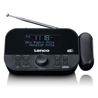 Lenco CR-615BK - Radio-réveil DAB+/FM avec projection de l'heure - Noir - 1