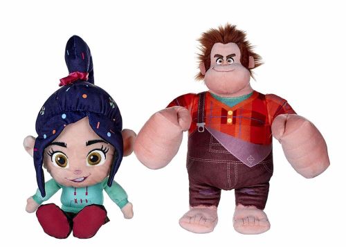 Ensemble de doudous Wreck It Ralph & Vanellope de Disney - 25 cm