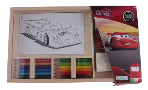 Multiprint Coffret de voitures de couleur 19 pièces