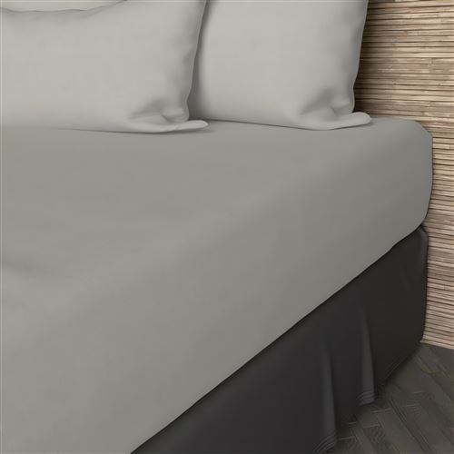 Taie de traversin uni 85x185 cm ZZZ chocolat
