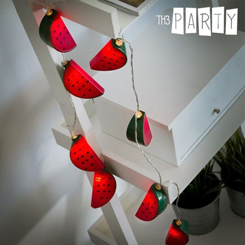 Guirlande en forme de pastèques à lumière LED (10 LED) - Lumiere lampe décoration