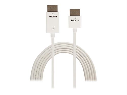 Techly 1m hdmi-a hdmi-a 1m hdmi hdmi blanc câble hdmi (icoc hdmi-sl-010w)