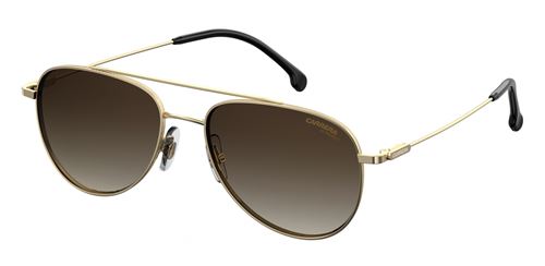 Carrera Eyewear lunettes de soleil 187/S unisexe or avec verres bruns moyens
