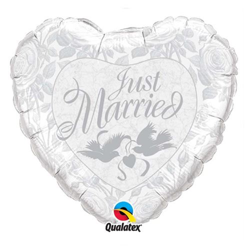 ballon alu just married 91 cm