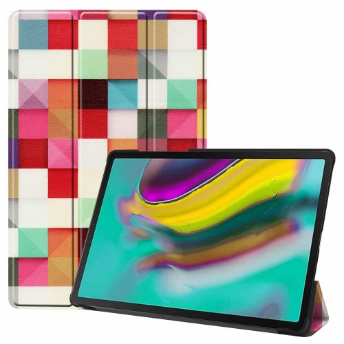 WISETONY® Etui en PU tri-pliure Motif à carreaux avec support pour votre Samsung Galaxy Tab S2 T710/T715/T713 8.0