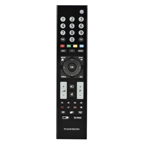 Thomson ROC1117GRU - Télécommande universelle - 52 boutons - infrarouge - noir