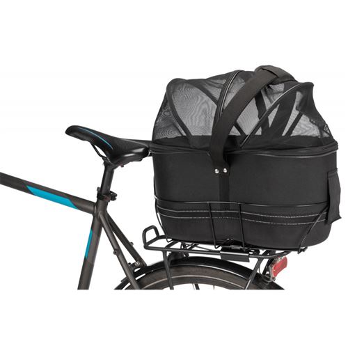 Panier vélo pour porte-bagages étroits . pour chien max 6 kg