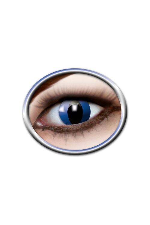 Lentilles Chat Bleu 12 Mois Zoelibat - Bleu / noir