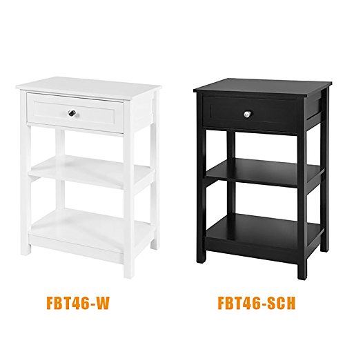 SoBuy® FBT46-SCH Table de Chevet Table de Nuit Bout de Canapé Table d'Appoint