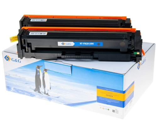 Inconnu G&G Trading G&G HP HP201X/CF400XD Lot de 2 Cartouches de Toner pour Ordinateur Black, 14994