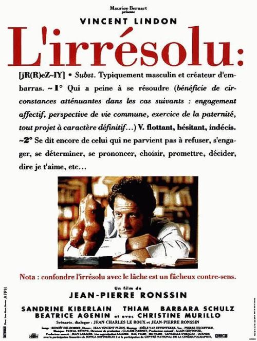 L'Irrésolu AFFICHE CINEMA ORIGINALE