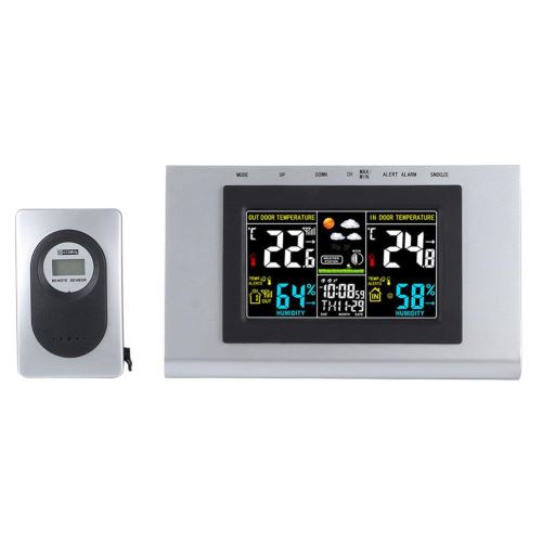 Horloge Numérique TS-H127G Jour Calendrier Thermomètre Hygromètre Température Humidité