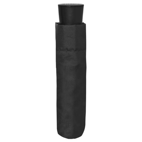 PERLETTI - Perletti 26012 Gent Mini 54/8 Man 3 Sect Parapluie Coupe-Vent en Microfibre Noir