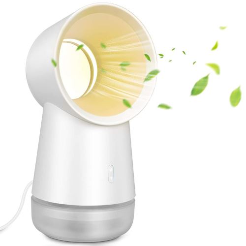 Ventilateur de refroidissement de bureau sans lame USB, blanc