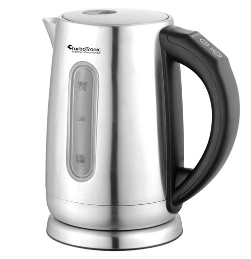 TurboTronic TT-LED06 1.7 Litres Bouilloire en acier inoxydable à température réglable