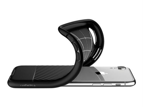 Spigen Core Armor - Achterzijde behuizing voor mobiele telefoon - thermoplastic polyurethaan (TPU) - zwart - voor Apple iPhone XR