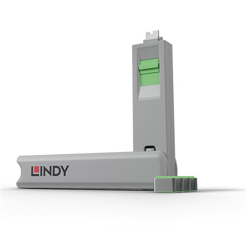 Lindy - Bloqueur de port USB-C - vert