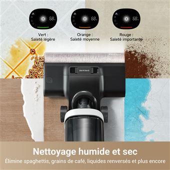 Dreame H14 Pro Aspirateur Laveur Sec Et Humide, Design Plat à 180
