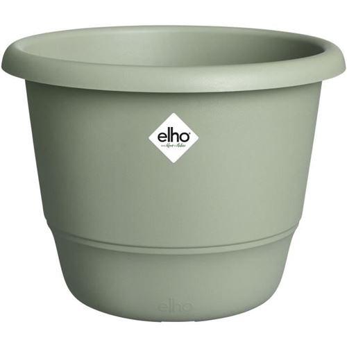 Non Communiqué Vert Pot De Fleurs - Elho - Amiga Rond 40 - Ø 39 X H 29 Cm - Extérieur - 100% Recyclé