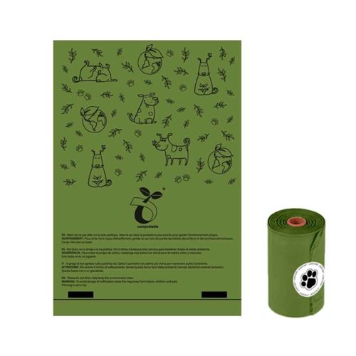 Meilleurs prix pour Lot de 4 Recharges 15 Sacs à Excréments 16cm Vert