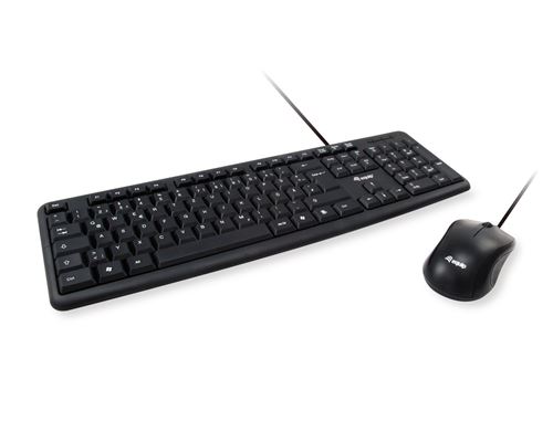 Non Communiqué Noir Equip 245203 Clavier Souris Incluse Usb Qwerty Italien