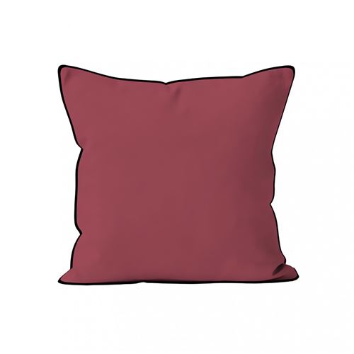 Coussin en microfibre lavée 60x60 cm BOHEME framboise, par Soleil d'Ocre