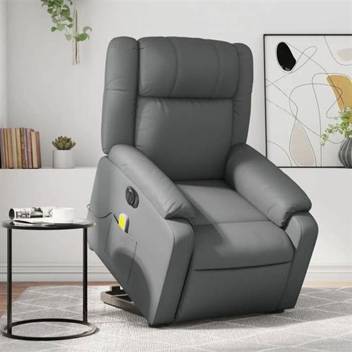 Non Communiqué Gris Vidaxl Stoel Électrique Similicuir