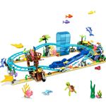 INSOON Ensemble Montagnes Russes Océaniques, 675PCS, LED, animaux marins, jeu éducatif et amusant pour enfants 6-12 ans, cadeau parfait.