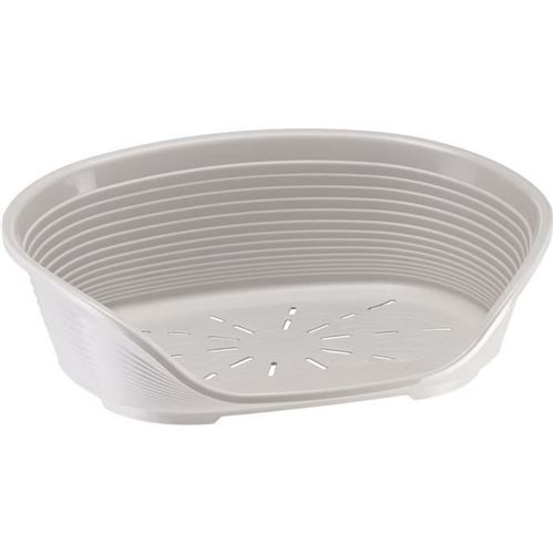 FERPLAST Panier de repos Siesta Deluxe Taille 4 Gris clair - Plastique pour chat et petit chien
