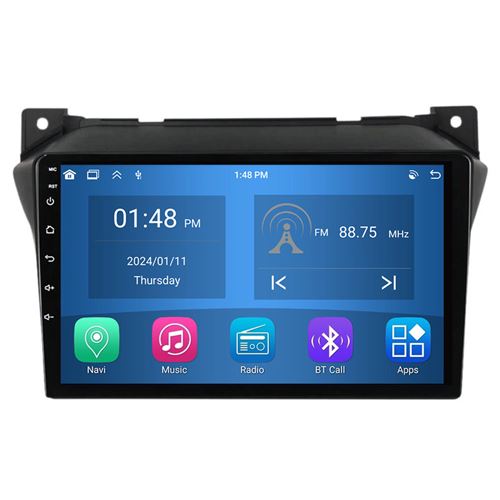Autoradio RoverOne® Bluetooth CarPlay Android Auto Navigation 4Go RAM 64Go ROM pour Suzuki Alto 2009-2016