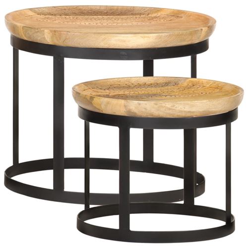 Vidaxl Tables D'appoint Rondes - Image 2