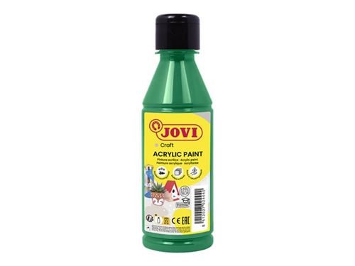 JOVI - Peinture - acrylique à base d'eau - liguide - vert foncé - opaque - satin - 250 ml