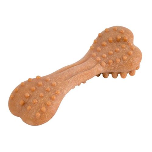 Jouet Os à Mâcher "Picots" 17cm Orange