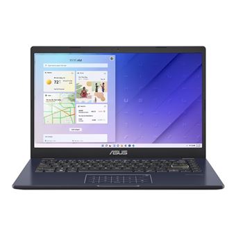 ASUS Vivobook Go 14 E410KA-EB1002WS - Scharnier 180 graden - Intel Celeron - N4500 / tot 2.8 GHz - Win 11 Home in S mode - UHD Graphics - 4 GB RAM - 128 GB eMMC - 14" 1920 x 1080 (Full HD) - Wi-Fi 5, Bluetooth - sterzwart - tsb Frans - 1
