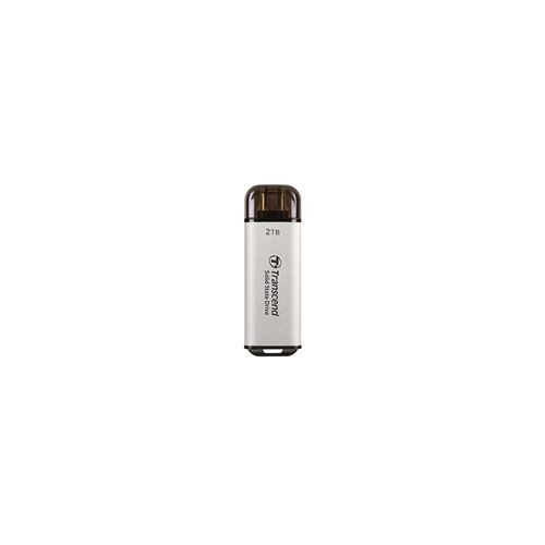 Non Communiqué Argent, Argent Transcend Esd300s - Ssd - 2 To - Externe (Portable) - Usb 3.2 Gen 2X1 (Usb-C Connecteur) - Argent