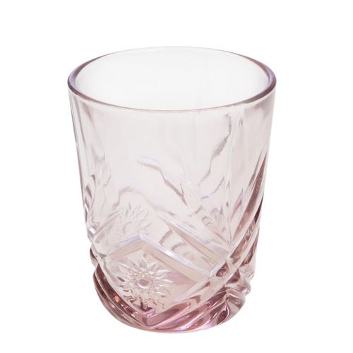 Boite de 6 gobelets rose verre 8.30x8.30 cm - Image 3