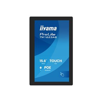 iiyama ProLite TW1623AS-B3P - Ordinateur Android - PC à écran tactile 1 RK3568 - RAM 4 Go - SSD - eMMC 32 Go - Mali-G52 - Bluetooth 5.2, Gigabit Ethernet - Android 13 - moniteur : LED 15.6" 1920 x 1080 (Full HD) écran tactile - noir, mat - 1