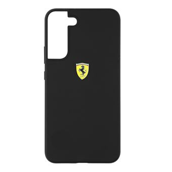 Coque IPhone Ferrari Silicone Liquide - Noir - Compatible 15/14/13